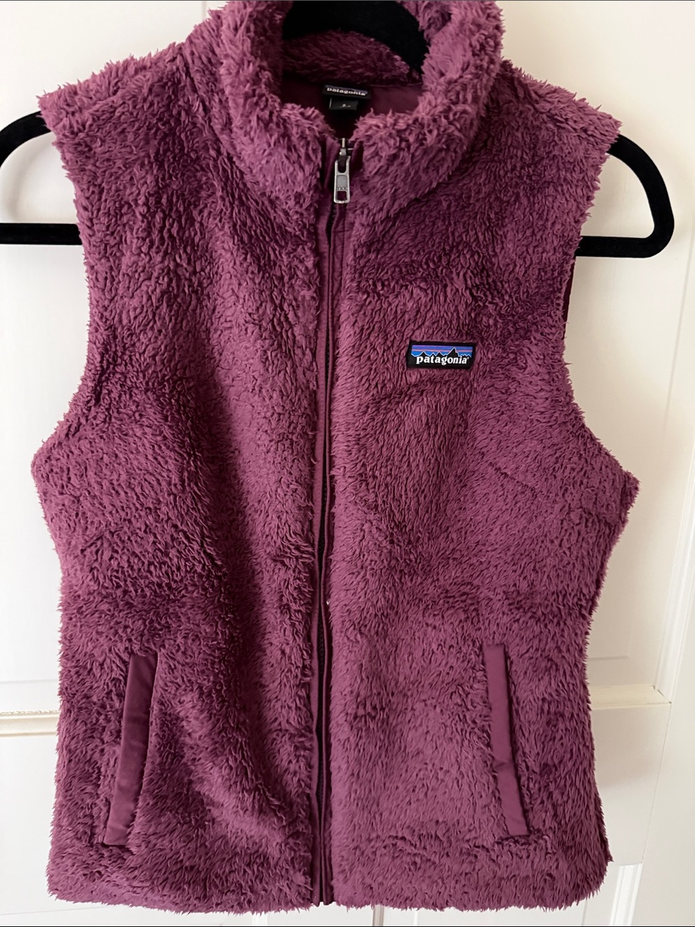 Patagonia Plush Fleece Vest in Berry